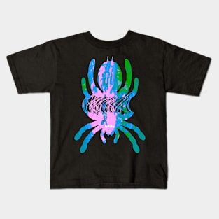 Tarantula Silhouette V66 (Tie Dye) Kids T-Shirt